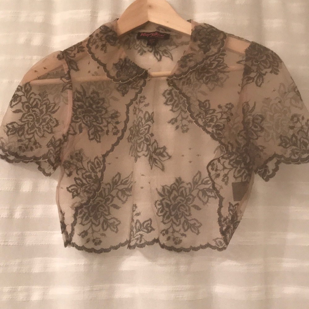 Betsey Johnson Lace Shrug